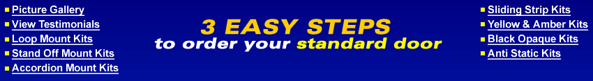Strip Doors - 3 easy steps to configure your strip door