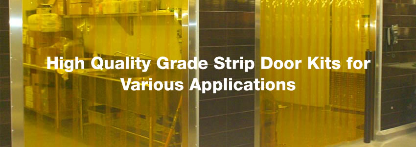 Yellow PVC Strip Doors - High Quality Grade Strip Door Kits