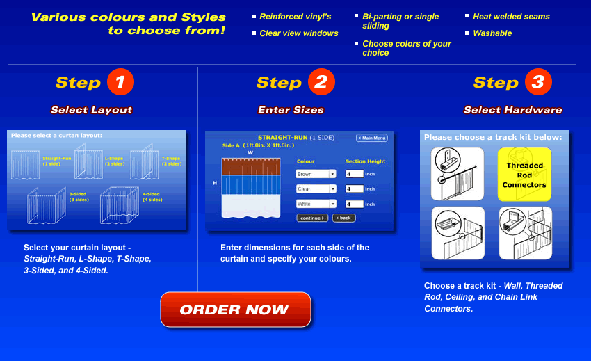 Design Your Warehouse Curtains in 3 Easy Steps!