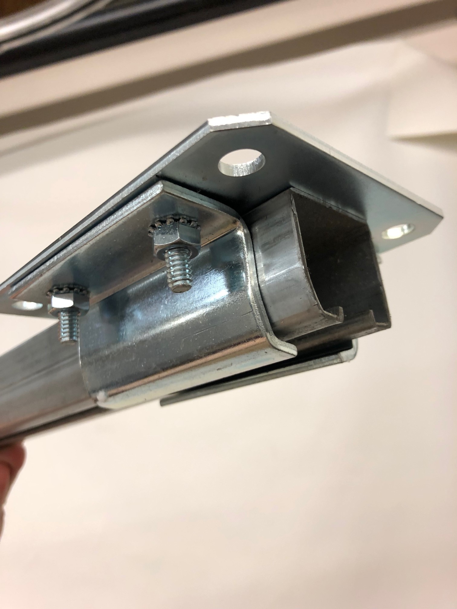 Ceiling Mount Track Connector - Allows Track to attach to ceiling