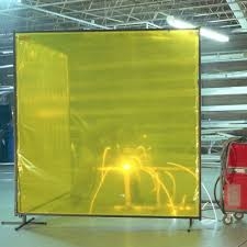 14 Mil Yellow Weld Curtain Only - $2/sf - Adjust Square Ft in Cart - Note W X H in Comments
