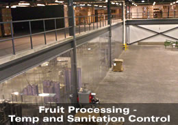 Fruit Proccessing - Temperature and Sanitation Control